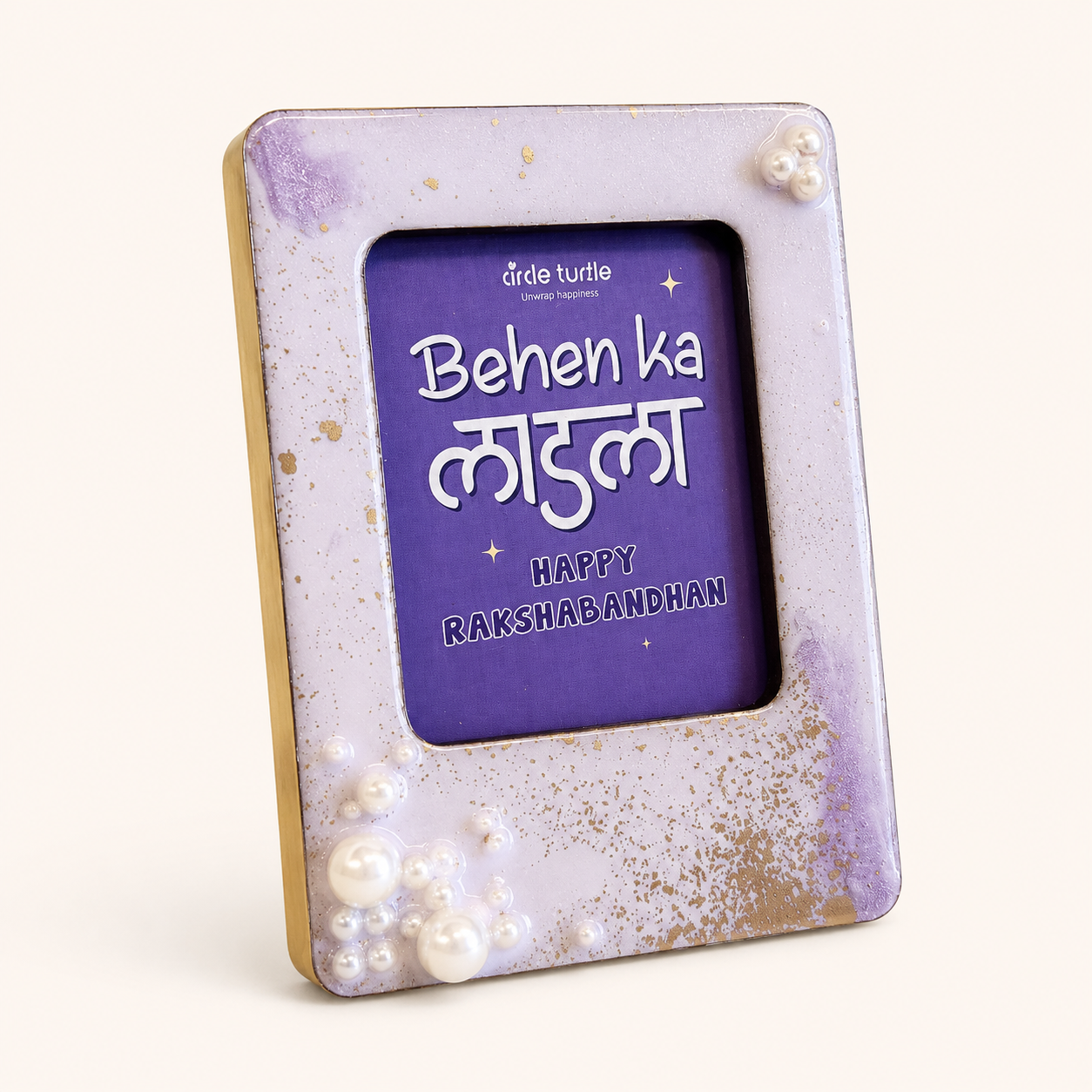 Purple Themed 2 in 1 Fridge Magnet & Desk Frame