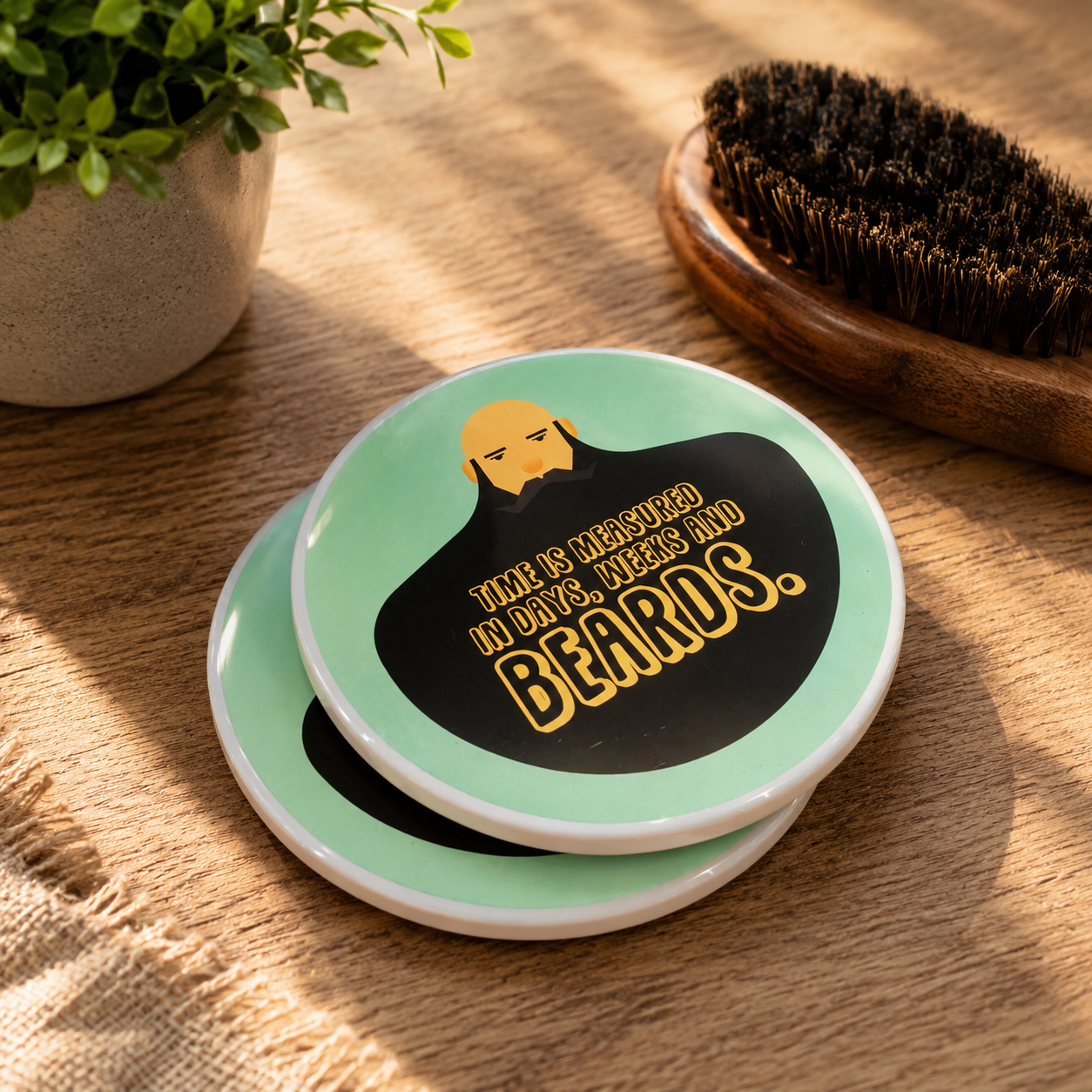 Days, weeks & Beard Coaster