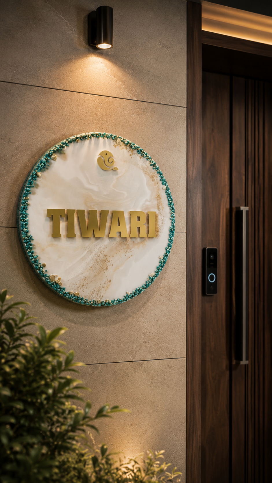 Round nameplate
