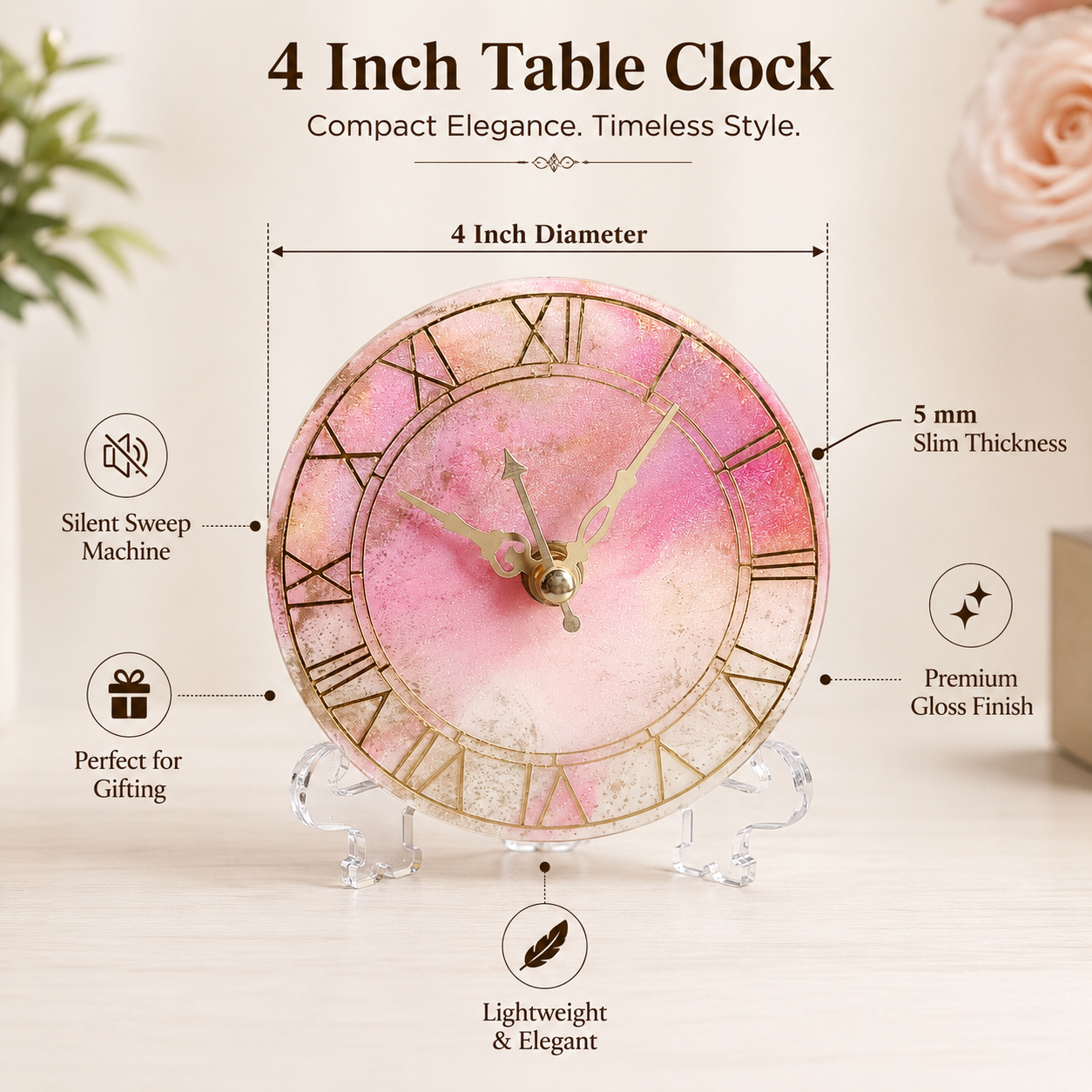 Pink Blush clock