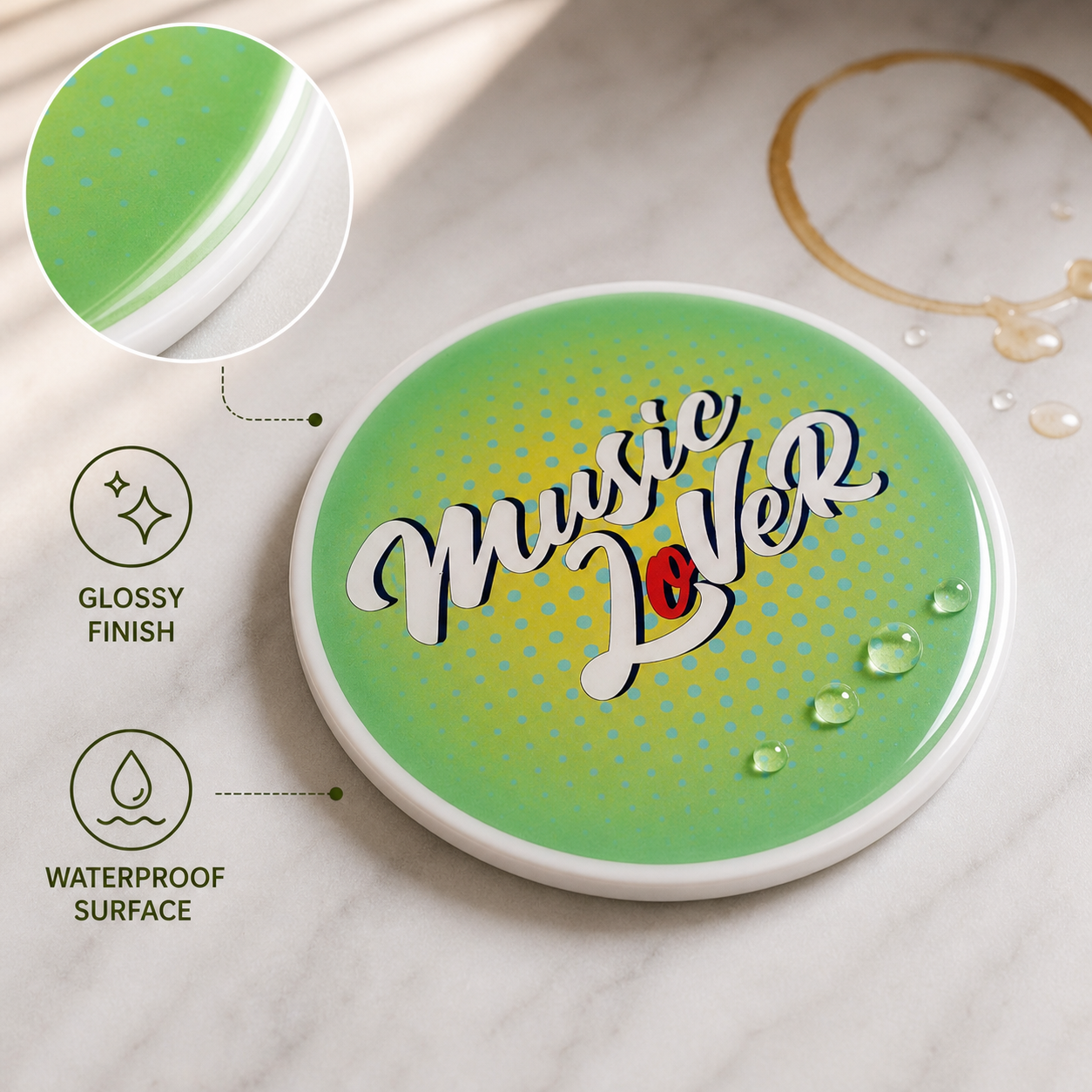 Musical coaster