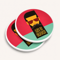 Let it grow Beard Coaster