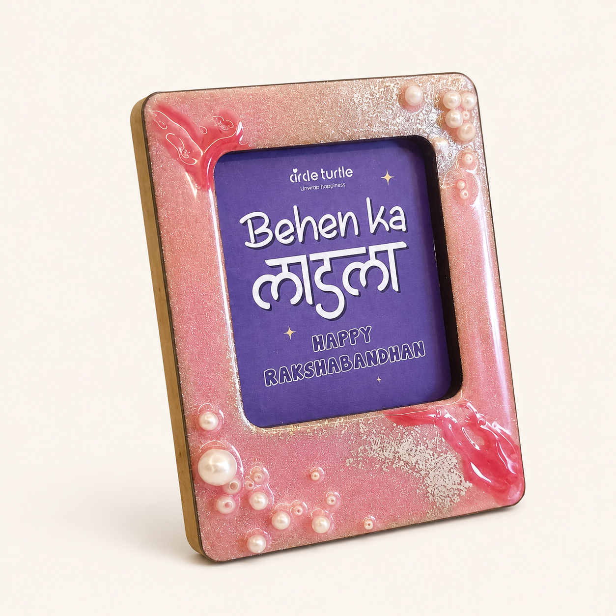 Pink Themed 2 in 1 Fridge Magnet & Desk Frame