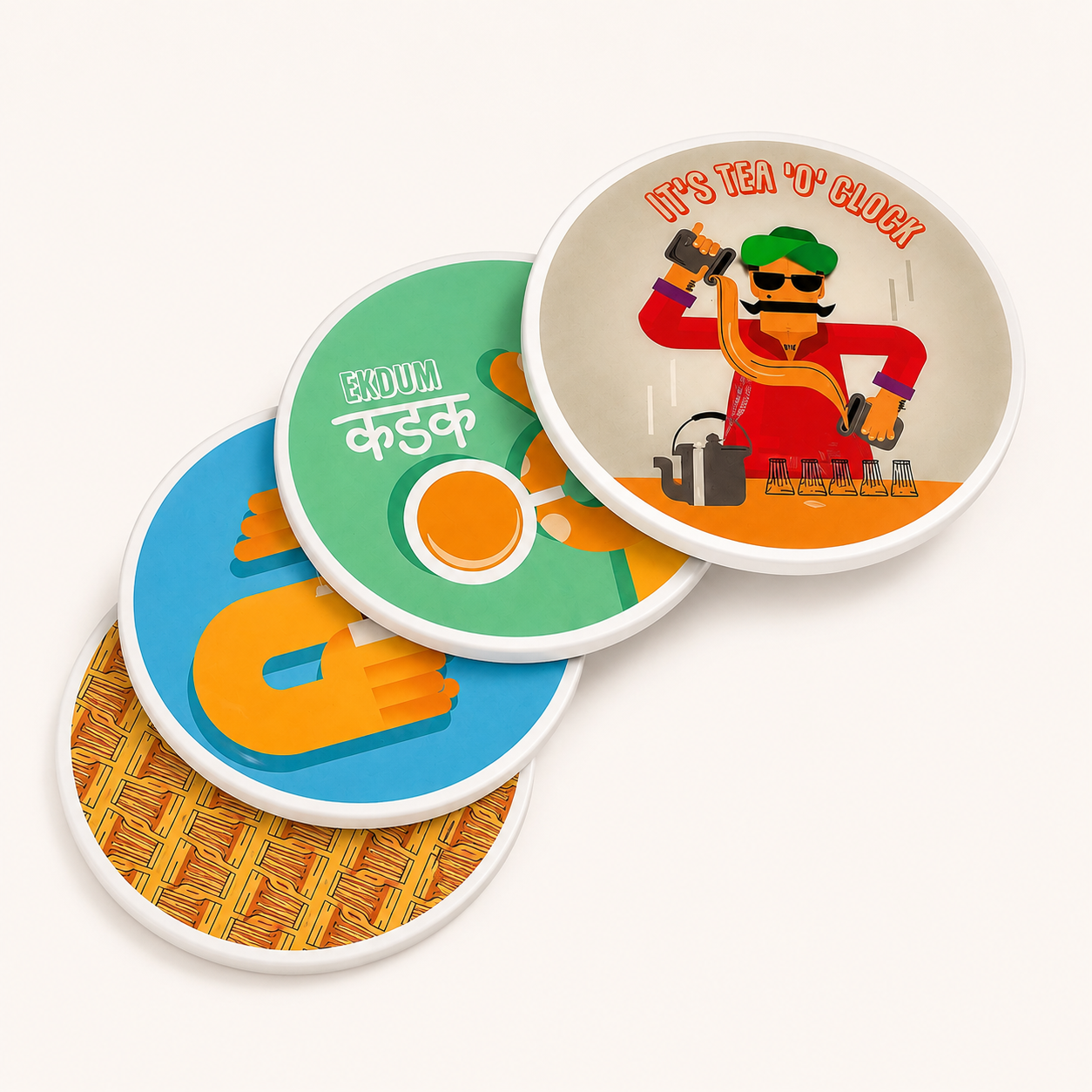 Chai gossip coaster